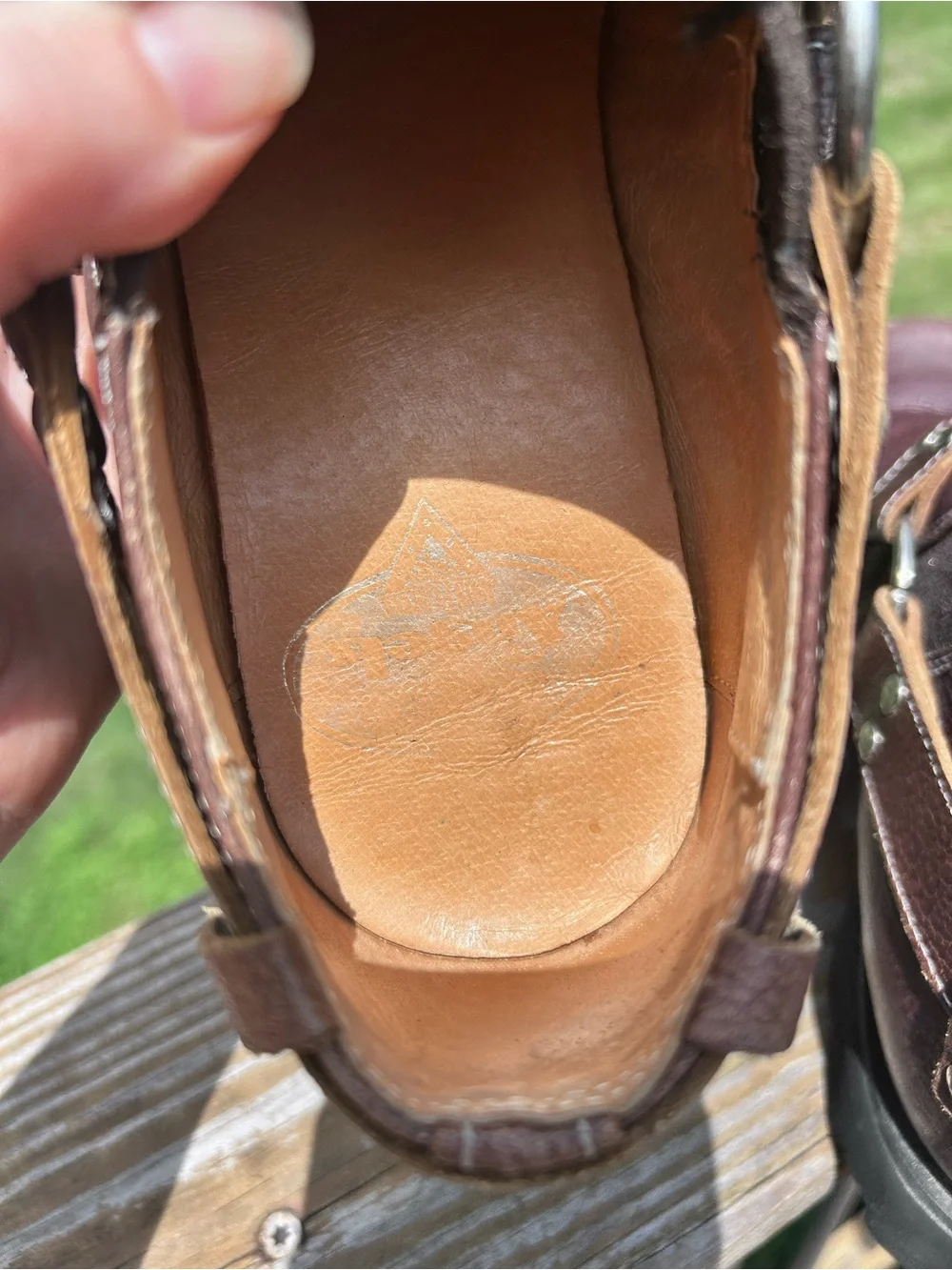 John Fluevog Brown Leather Harness Clog Shoes Lug Sole Portugal 9.5